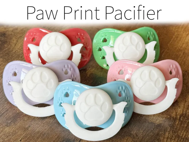 Paw Print Adult Pacifier ABDL