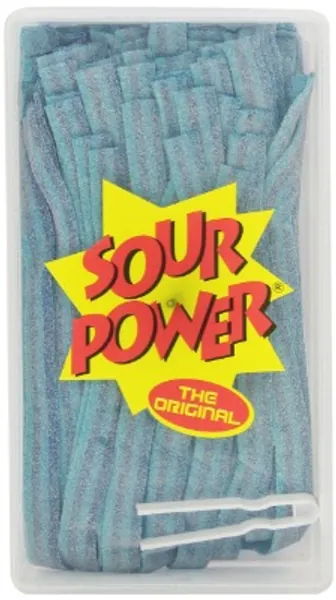 SOUR POWER Berry Blue Candy Belts, 150 Pieces, 42.3 Ounce