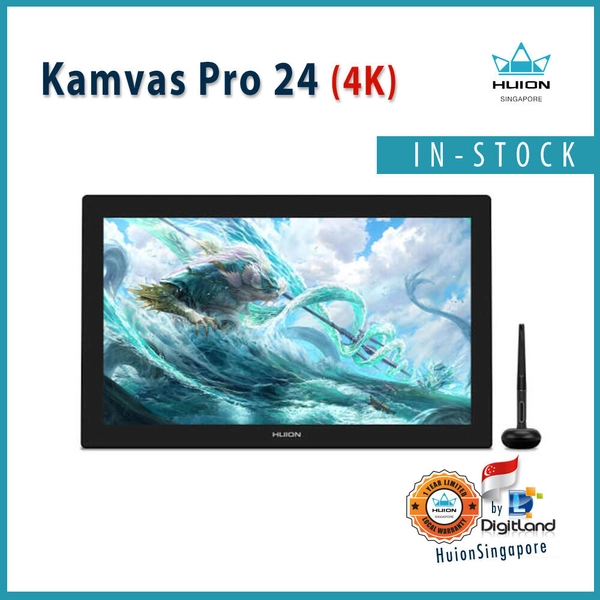 [IN-Stock] Huion Kamvas Pro 24 [ 4K ] Pen display tablet