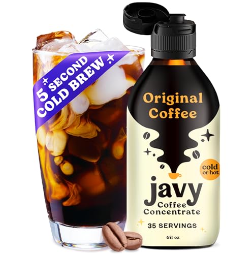 Javy Coffee 35X Cold Brew Coffee Concentrate, Perfect for Instant Iced Coffee, Cold Brewed Coffee and Hot Coffee. - Original - 6.00 Fl Oz (Pack of 1)