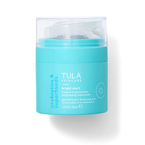 TULA Skin Care Bright Start Vitamin C Antioxidant Brightening Moisturizer - Lightweight Gel Cream, Brightens, Hydrates & provides Antioxidant Protection, 1.7 oz. - Vitamin C Antioxidant Brightening Moisturizer