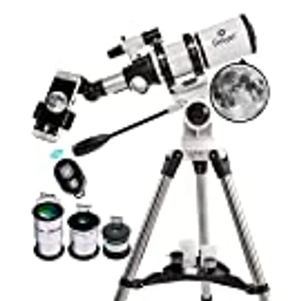 Gskyer Telescope, Telescopes for Adults, 80mm AZ Space Astronomical Refractor Telescope, Telescope for Kids, Telescopes for Adults Astronomy, German Technology Scope