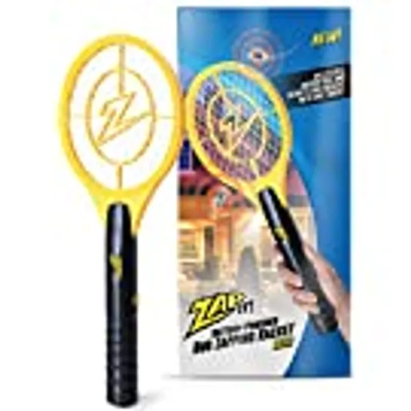 ZAP IT! Bug Zapper Battery Powered (2xAA Included) Bug Zapper Racket, 3,500 Volt
