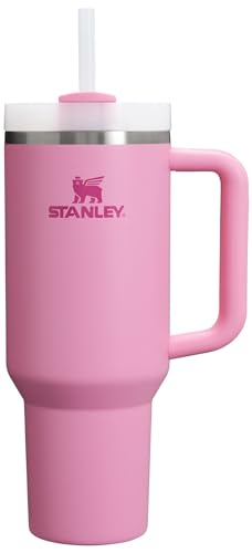 Stanley Quencher H2.0 FlowState Stainless Steel Vacuum Insulated Tumbler with Lid and Straw for Water, Iced Tea or Coffee - 40 oz - Peony