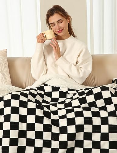 Heated Blanket Full Size, 72"x84" Full Size Electric Blanket with Overheat Protection, 6 Heating Levels and 1-10 Hours Adjustable Timer Heating Blanket Full Size for Whole Body, Black Checkered - B-black Checkered - FULL-72"x84"