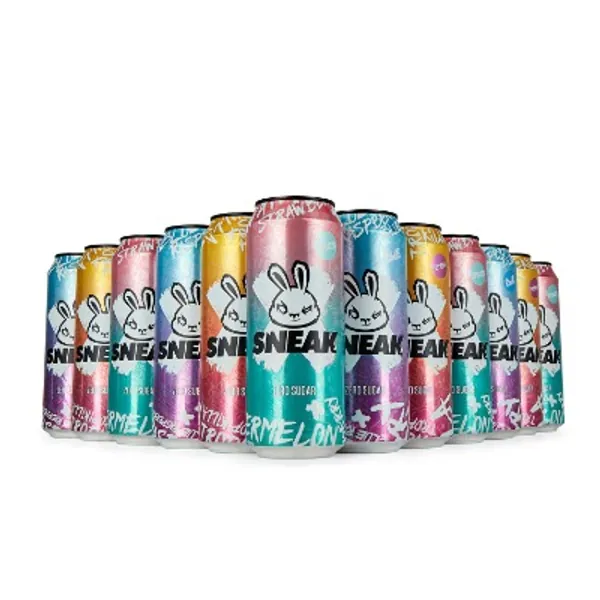 SNEAK | Cans Mixed Flavours | In-Game Focus Boost Energy Drink, Zero Sugar, Low-Calorie, Vegan | 500ml x 12