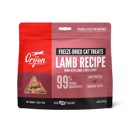 ORIJEN Grass-Fed Lamb Freeze-Dried Cat Treats | Biologically Appropriate | 1.25 oz - Lamb