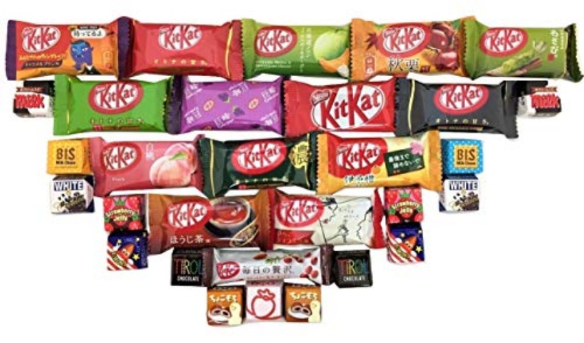 30 Japanese Kit Kat & Tirol Variety Pack Assortment (BOX) - Raspberry - 30 Piece Assortment