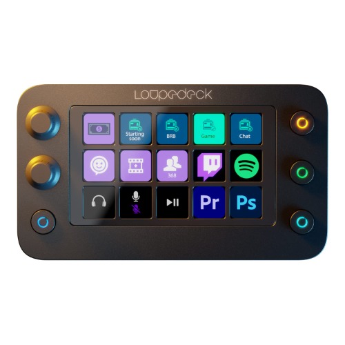 Loupedeck Live S - The Streaming Console for Desktop Productivity, Full Stream Control and Content Creation with Customizable LED Touchscreen Buttons, Dials and RGB Buttons, Works with PC and Mac - 