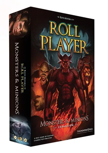 Thunderworks Games Roll Player: Monsters and Minions Strategy Boxed Board Game Expansion Ages 12 & Up (TWK2002) - 