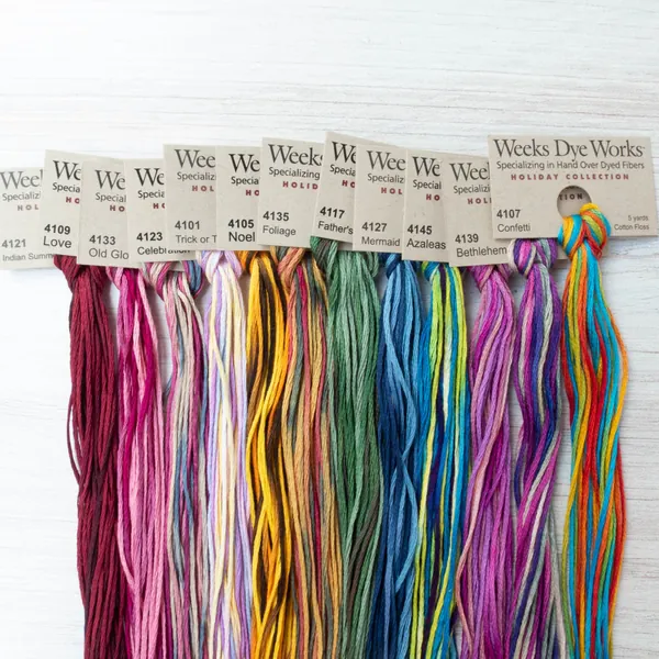 Weeks Dye Works Embroidery Floss Holiday Collection (12 skeins) | Default