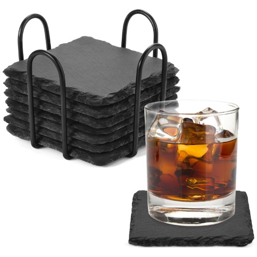 8 granit coasters