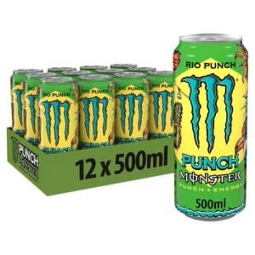 Monster Energy Drink Rio Punch, 12 x 500ml