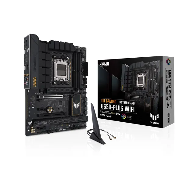 ASUS TUF Gaming B650-PLUS WiFi Socket AM5 (LGA 1718) Ryzen 7000 ATX Gaming Motherboard(14 Power Stages, PCIe® 5.0 M.2 Support, DDR5 Memory, 2.5 Gb Ethernet, WiFi 6, USB4® Support and Aura Sync) - 
