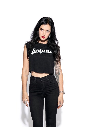 Satan Is My Daddy - Festival Crop Tank | Large