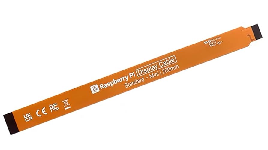 UeeKKoo Official Pi DSI Display FPC Flexible Cable for Raspberry Pi 5, 22Pin to 15Pin, Suitable for Raspberry Pi 5 Connecting to DSI Display Screen (200mm Length)