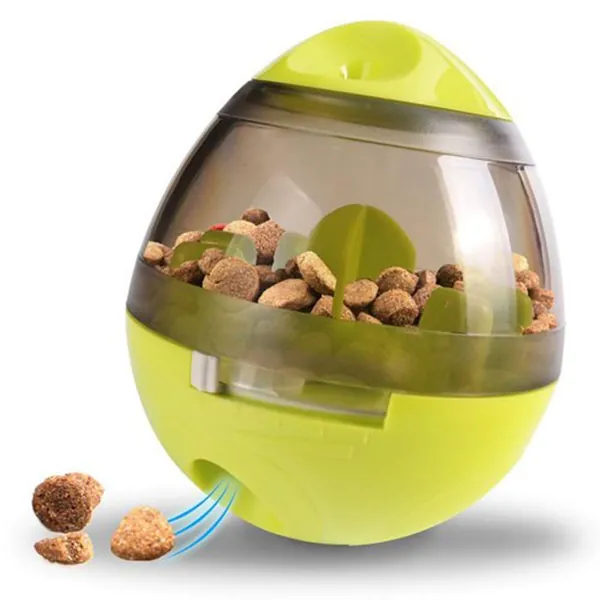 Eileen&Elisa Toy Balls for Dogs, Pet Treat Dispensing Dog Toy - Dog Treat Ball with Food Dispenser and Interactive Toys Ball, Slow Eating IQ Treat Ball for Small Medium Dogs and Cats (Green)