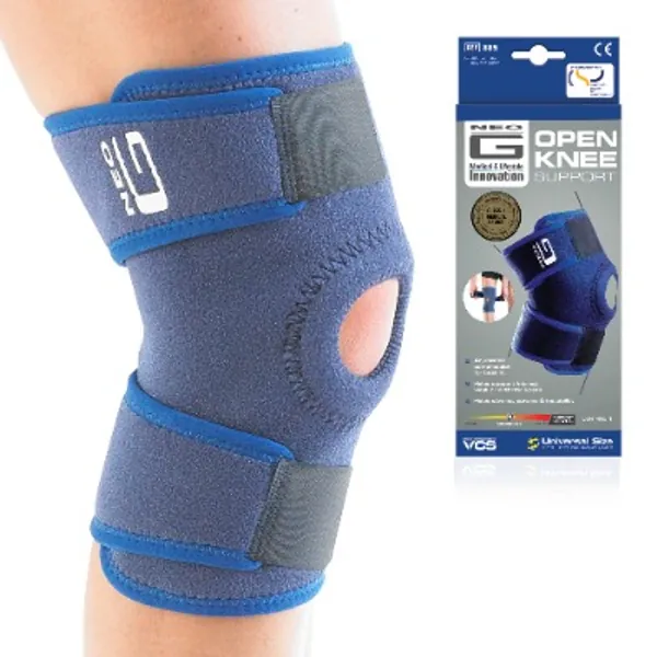 Neo G Knee Support Open Patella - Knee Brace for Arthritis, Joint Pain Relief, ACL, Meniscus Tear, Runners Knee, Walking, Running - Knee Supports for Joint Pain Men and Women - Adjustable Compression