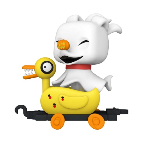 Funko 50633 POP Disney: Nightmare Before Christmas Train-Zero in Duck Cart Collectible Toy, Multicolour