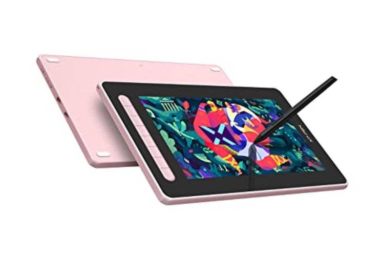 XP-PEN Drawing Tablet with Screen Artist 12 (2nd Gen) Graphics Pen Tablet 11.6" Drawing Monitor with Passive Stylus for On Screen Animation, Illustration, Sketching, Supports Windows and Mac (Pink) - Artist 12 (2nd Gen) - Pink