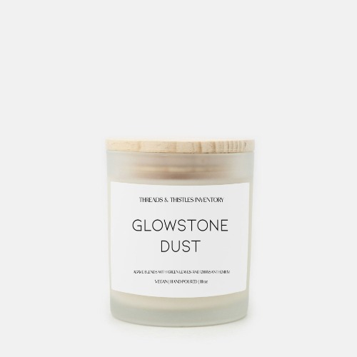 Glowstone Dust | 11oz Candle | Minecraft - Green Floral & Agave