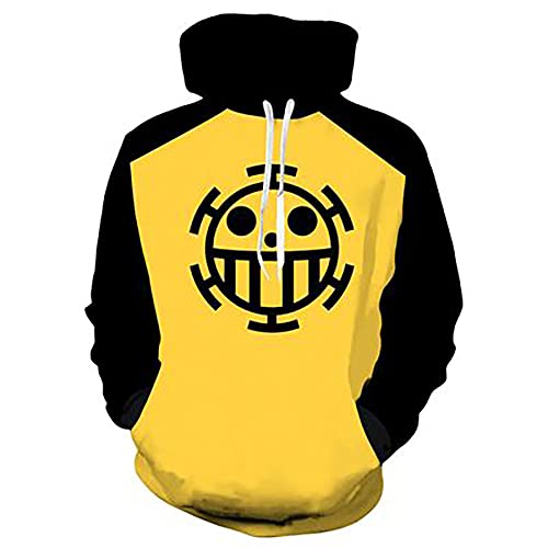 Colonghsou Hoodie Japanese Anime Novelty Sweatshirts Cosplay Costume Long Sleeve Pullovers - Medium - Gold