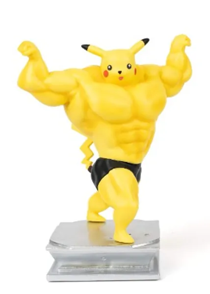 Anime Action Figure GK Pikachu Figure Statue Figurine Bodybuilding Series Collection Birthday Gifts PVC 7 "