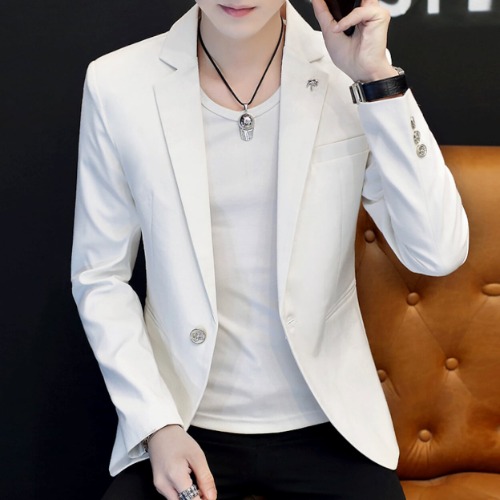 Mens Everyday Casual Blazer - White / M
