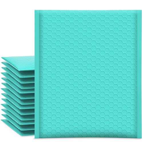 UCGOU Bubble Mailers 8.5x12 Inch Teal 25 Pack Poly Padded Envelopes #2 Medium Mailing Opaque Packaging Postal Self Seal Waterproof Boutique Shipping Bags for Clothes Makeup Supplies - Teal - 8.5x12" 25PC