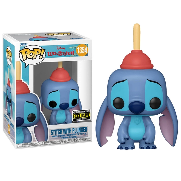 Lilo & Stitch Stitch with Plunger Pop! Vinyl Figure | Nexus vefverslun