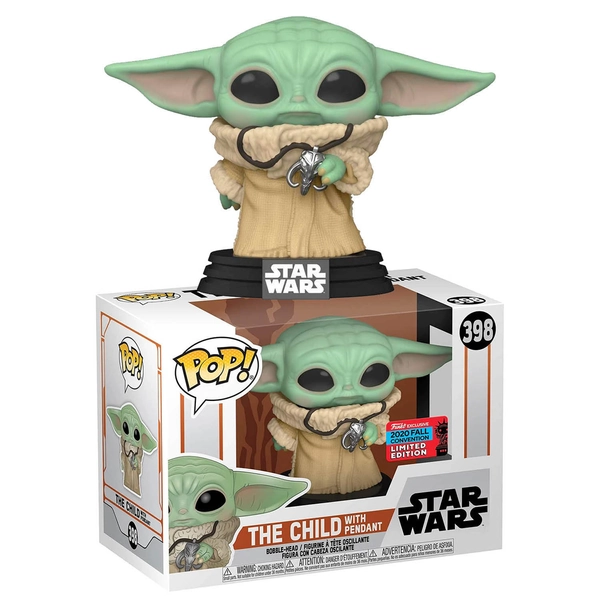 Star Wars: The Mandalorian Grogu With Pendant Pop! Vinyl Figure | Nexus vefverslun