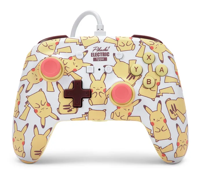 PowerA Enhanced Wired Controller for Nintendo Switch – Pikachu Blush