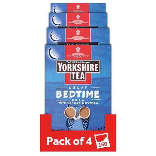 Yorkshire Tea Bedtime Brew Tea Bags, Pack of 4 (Total of 160 Tea Bags) - Bedtime Brew