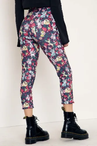 Eevee Evolution Floral Cuffed Pants