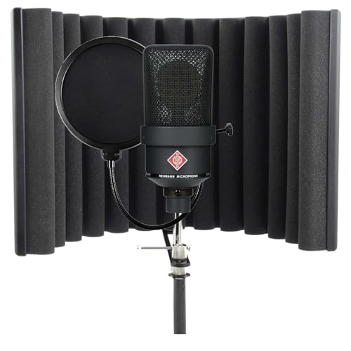 Neumann TLM 103 Condenser Microphone (Black), SE Electronics RF-X, POP Filter Bundle