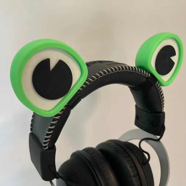 Frog Eye Attachments for Headphones - Twitch Streaming, Cosplay Accessory, Frog Ears, Custom Headset Flair, Any Color