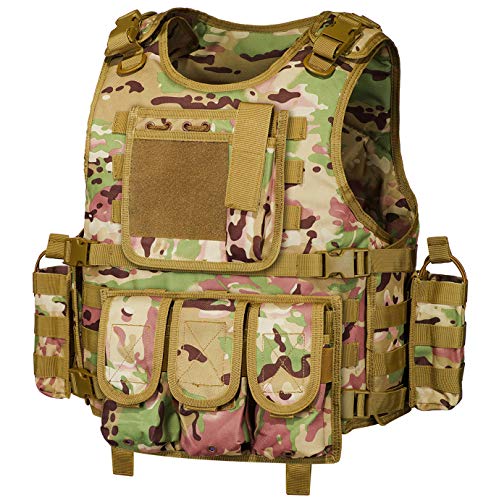 GZ XINXING Black Tactical Airsoft Paintball Vest - Small-XX-Large - Cp