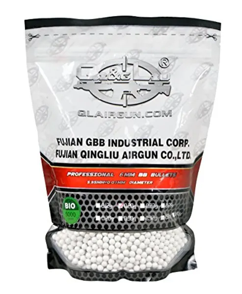 QingLiu Airgun 0.20g Biodegradable Airsoft BBS - 5000 Rounds 6mm BBS - for Airsoft Guns Pistols Rifles AEGs