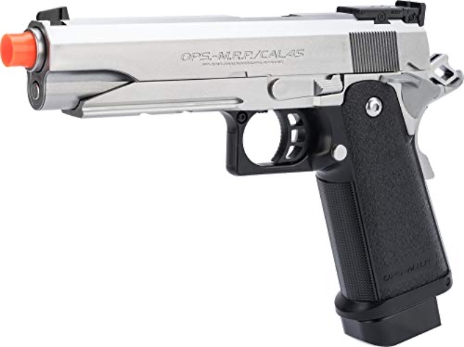 Evike Airsoft - Tokyo Marui Hi-CA.PA 5.1 SV AEP Electric Blowback Airsoft PIS.tol (Color: Silver)