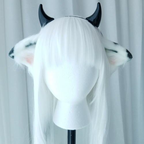 Cow Ears Headband - Black