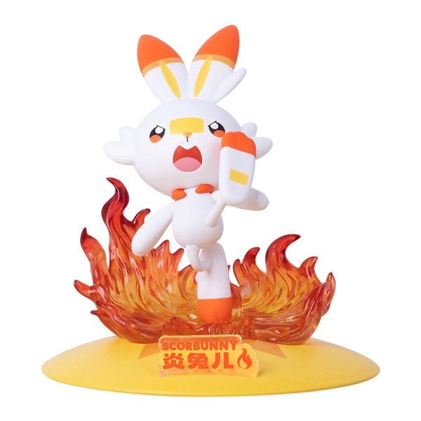 Official Pokemon Figure PVC Pokemon Desktop Decor Pokemon Collectible Figures - Scorbunny