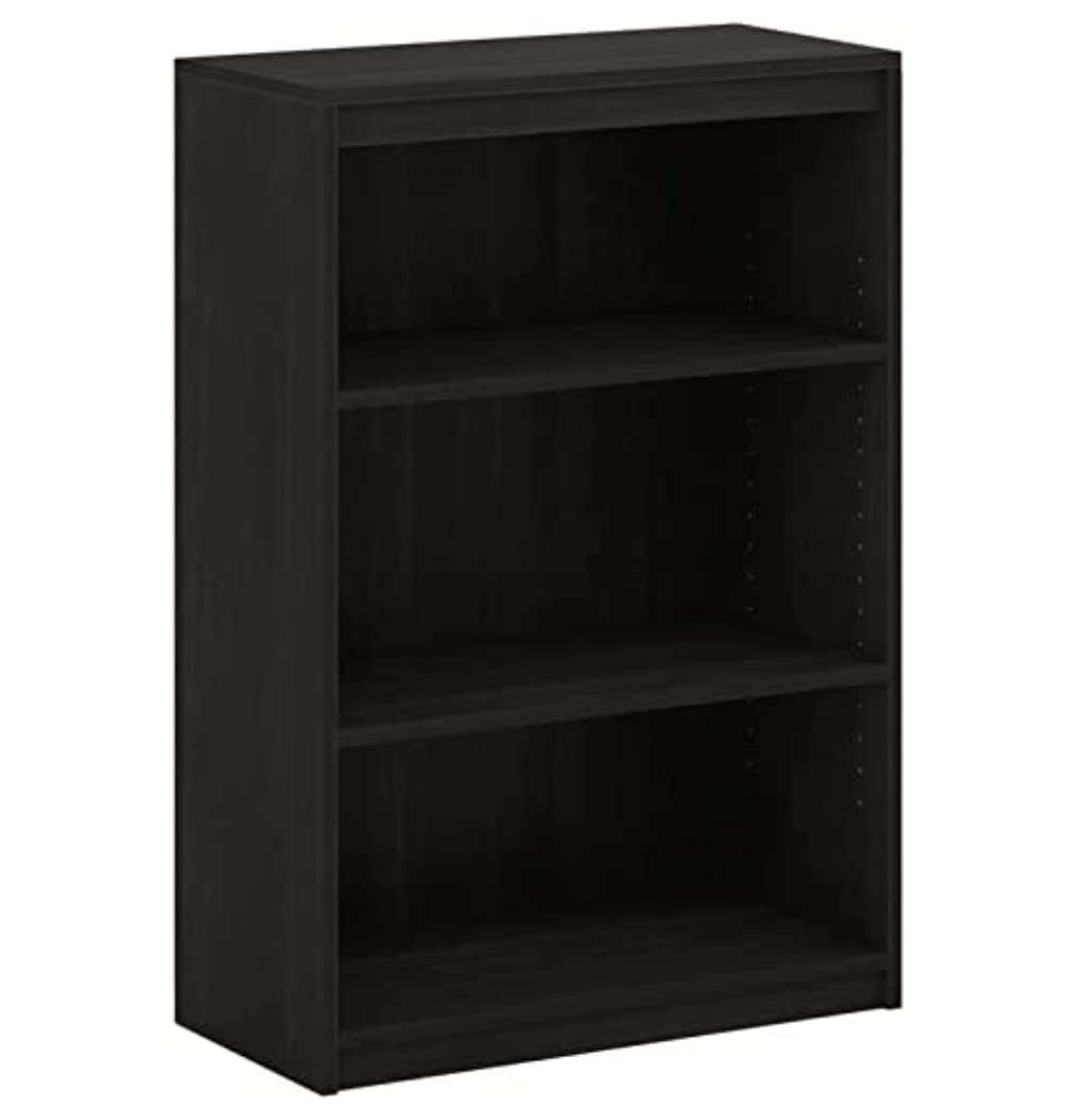 Furinno Gruen 3-Tier Bookcases, Espresso - Espresso