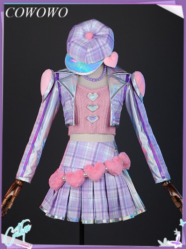 COWOWO Anime! LOL Caitlyn Valentine's Day Limited Skin Game Suit Lovely Uniform Cosplay Costume Halloween Party Outfit Women