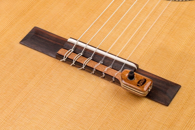 KNA Pickups Portable Piezo Nylon String Guitar Pickup with Volume Control (NG-2) - 