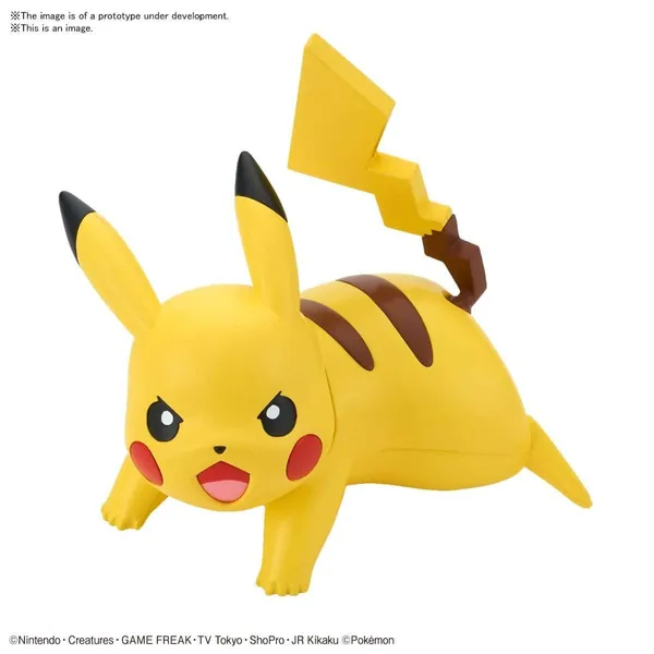 Pokemon - Pikachu Battle Pose Ver. Quick!! - Bandai Spirits Character Model Kit [In Stock, Ship Today]