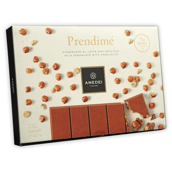 Amedei Prendimé Milk Chocolate w/ Hazelnuts (500 g) by Bar & Cocoa