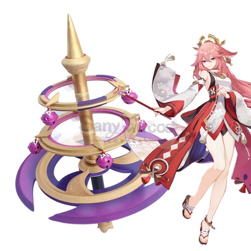 【In Stock】Game Genshin Impact Cosplay Kagura’s Verity Yae Miko Accessory Prop