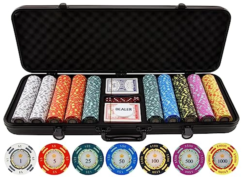 Throne Keith Becker Versa Games 13.5 Gram Poker Chips Clay Poker