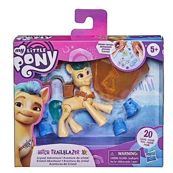 My Little Pony: A New Generation Movie Crystal Adventure Hitch Trailblazer - 3-Inch Pony Toy with Surprise Accessories, Friendship Bracelet