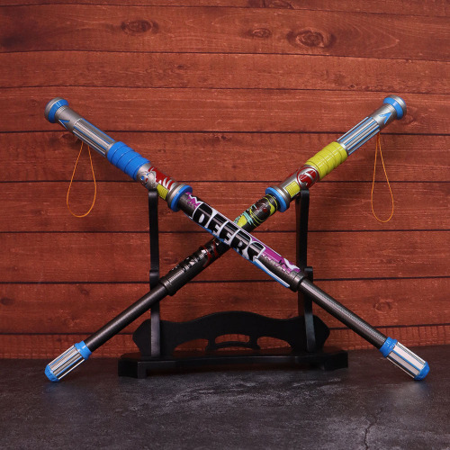 Life-size Lifeline Heirloom Shock Sticks Metal Replica | Heirloom With Wooden Holder